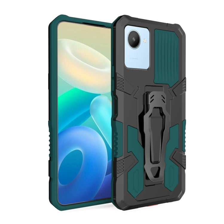 For Realme C30 Armor Warrior Shockproof PC + TPU Phone Case
