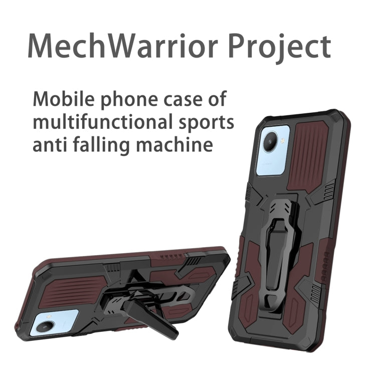 For Realme C30 Armor Warrior Shockproof PC + TPU Phone Case