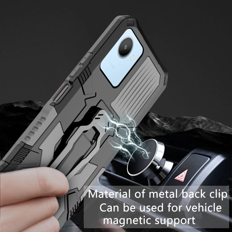 For Realme C30 Armor Warrior Shockproof PC + TPU Phone Case