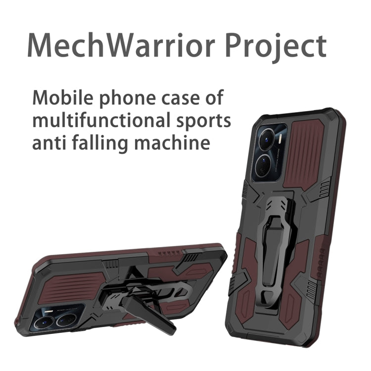 For vivo Y16 Armor Warrior Shockproof PC + TPU Phone Case
