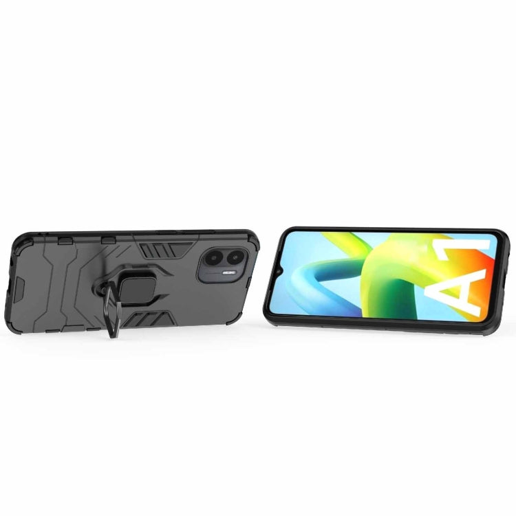 For Xiaomi Redmi A1 PC + TPU Shockproof Protective Phone Case with Magnetic Ring Holder