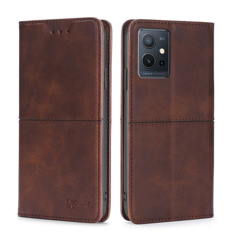 For vivo Y52t Cow Texture Magnetic Leather Phone Case