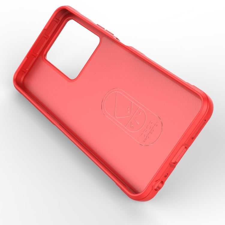 For vivo Y35 4G Global Magic Shield TPU + Flannel Phone Case