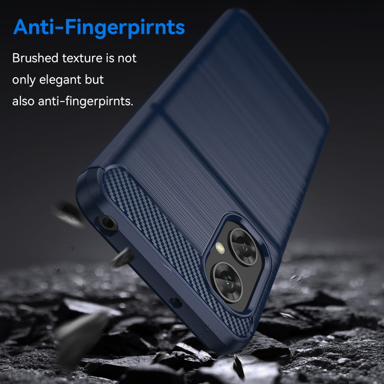 For Xiaomi Redmi Note 11R Brushed Texture Carbon Fiber TPU Phone Case