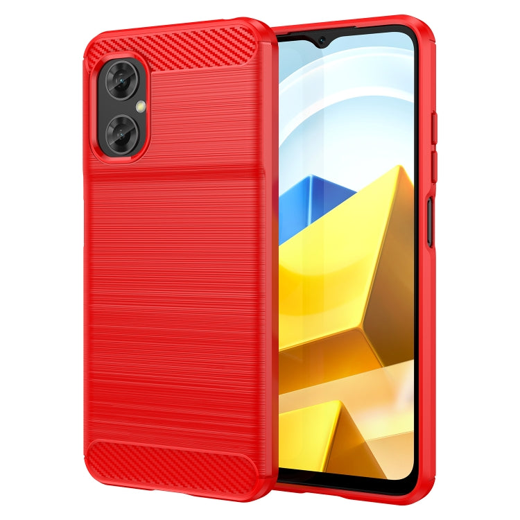 For Xiaomi Redmi Note 11R Brushed Texture Carbon Fiber TPU Phone Case