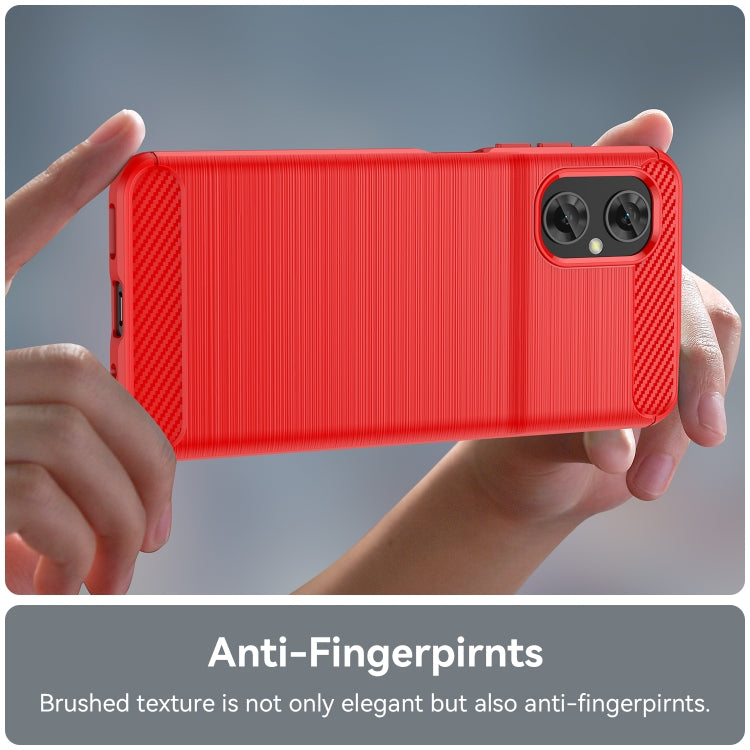 For Xiaomi Redmi Note 11R Brushed Texture Carbon Fiber TPU Phone Case