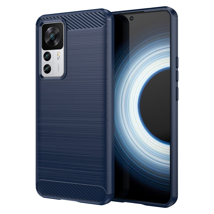 For Xiaomi 12T / Redmi K50 Ultra Brushed Texture Carbon Fiber TPU Phone Case