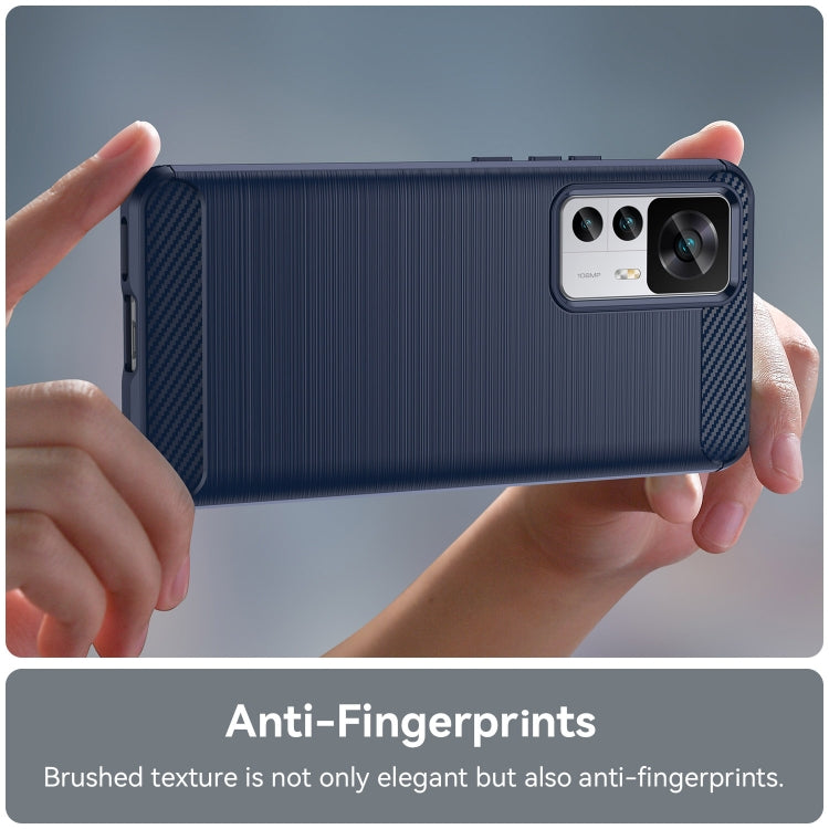 For Xiaomi 12T / Redmi K50 Ultra Brushed Texture Carbon Fiber TPU Phone Case