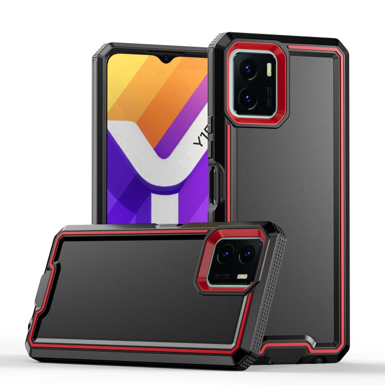 For vivo Y15s 2021 / Y15a / Y01 4G Armour Two-color TPU + PC Phone Case