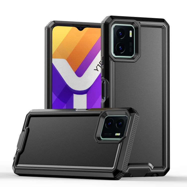 For vivo Y15s 2021 / Y15a / Y01 4G Armour Two-color TPU + PC Phone Case
