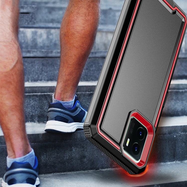 For vivo Y15s 2021 / Y15a / Y01 4G Armour Two-color TPU + PC Phone Case