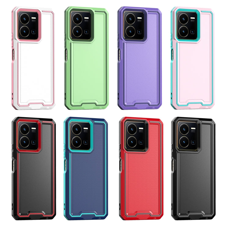 For vivo Y35 4G / Y22s Armour Two-color TPU + PC Phone Case