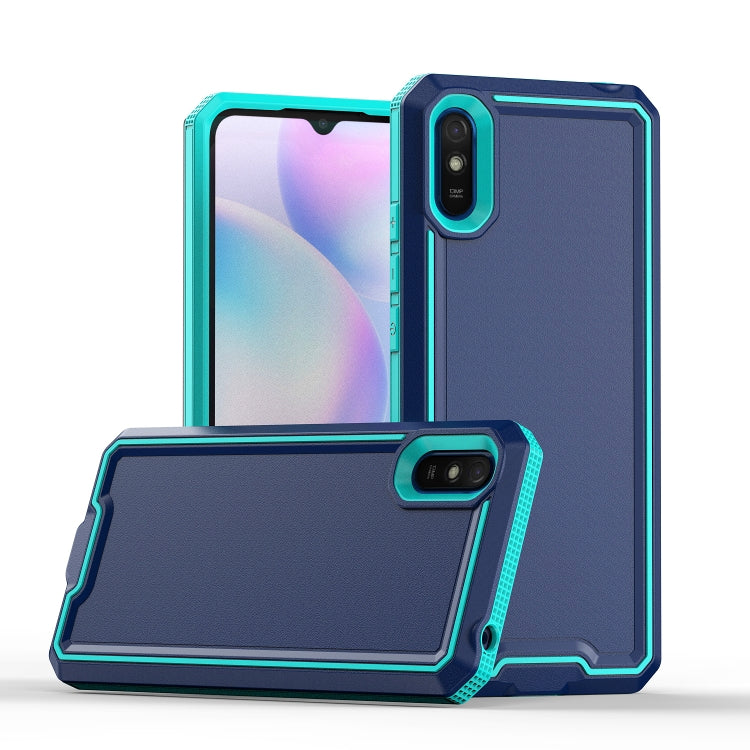 For Xiaomi Redmi 9A Armour Two-color TPU + PC Phone Case
