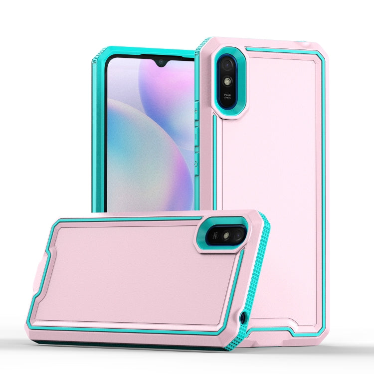 For Xiaomi Redmi 9A Armour Two-color TPU + PC Phone Case