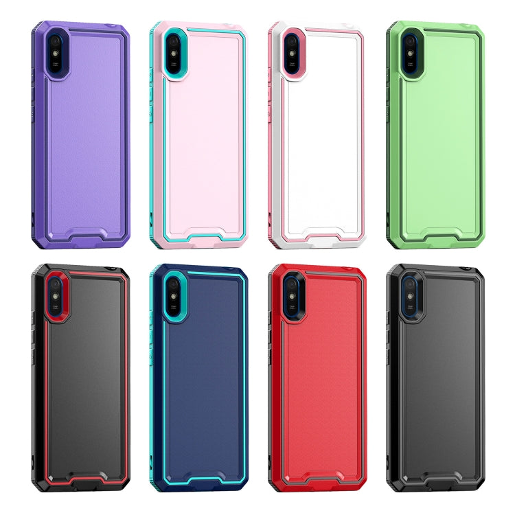 For Xiaomi Redmi 9A Armour Two-color TPU + PC Phone Case