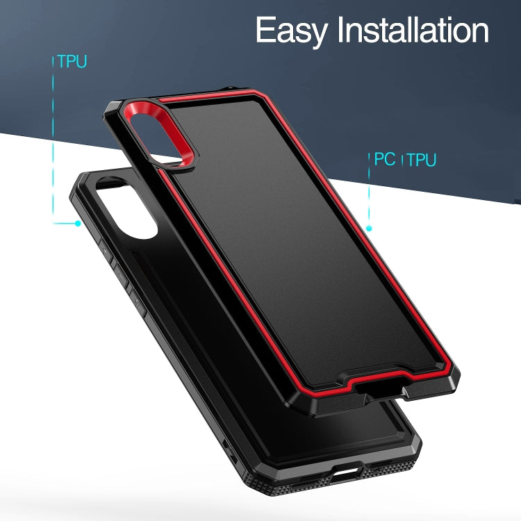For Xiaomi Redmi 9A Armour Two-color TPU + PC Phone Case