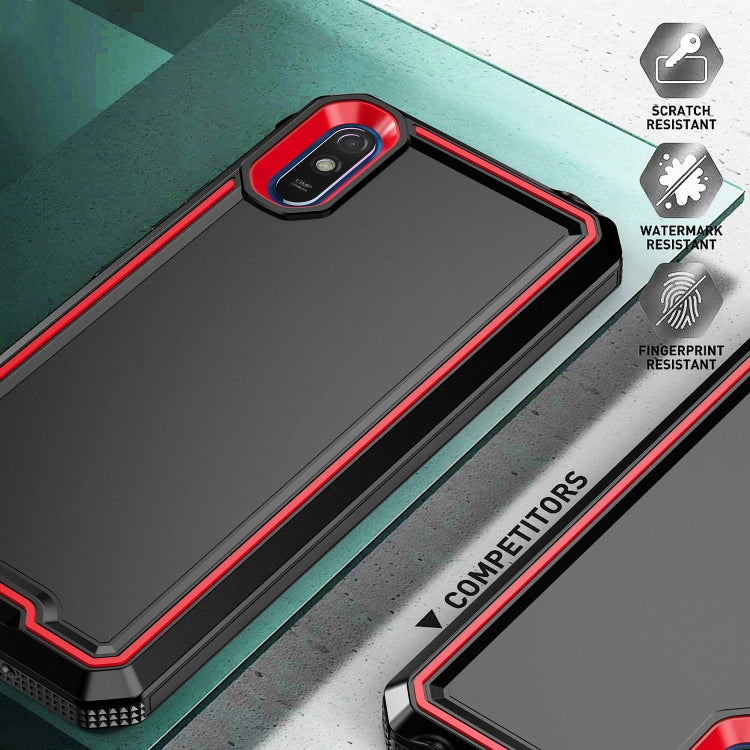 For Xiaomi Redmi 9A Armour Two-color TPU + PC Phone Case