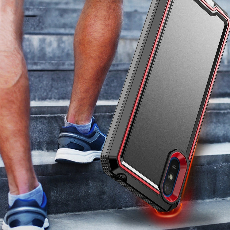 For Xiaomi Redmi 9A Armour Two-color TPU + PC Phone Case