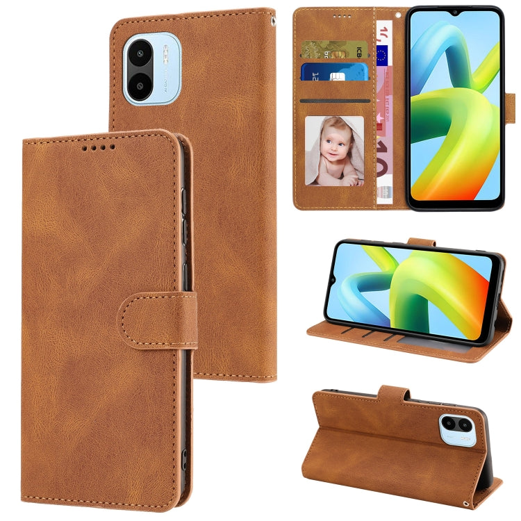 For Xiaomi Redmi A1 Fantasy Classic Skin-feel Calfskin Texture PU Phone Case