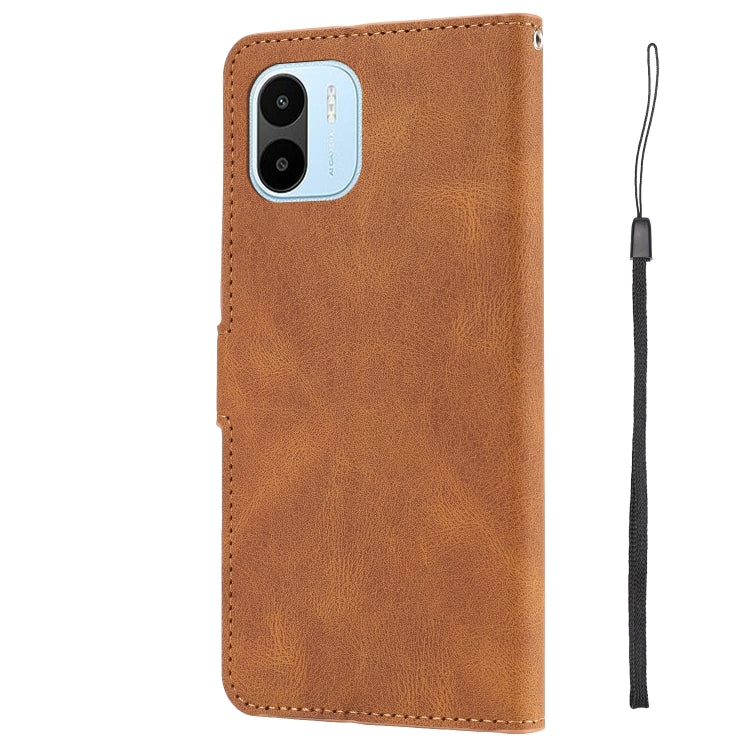 For Xiaomi Redmi A1 Fantasy Classic Skin-feel Calfskin Texture PU Phone Case