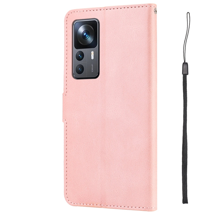 For Xiaomi 12T/12T Pro/Redmi K50 Ultra Fantasy Classic Skin-feel Calfskin Texture PU Phone Case