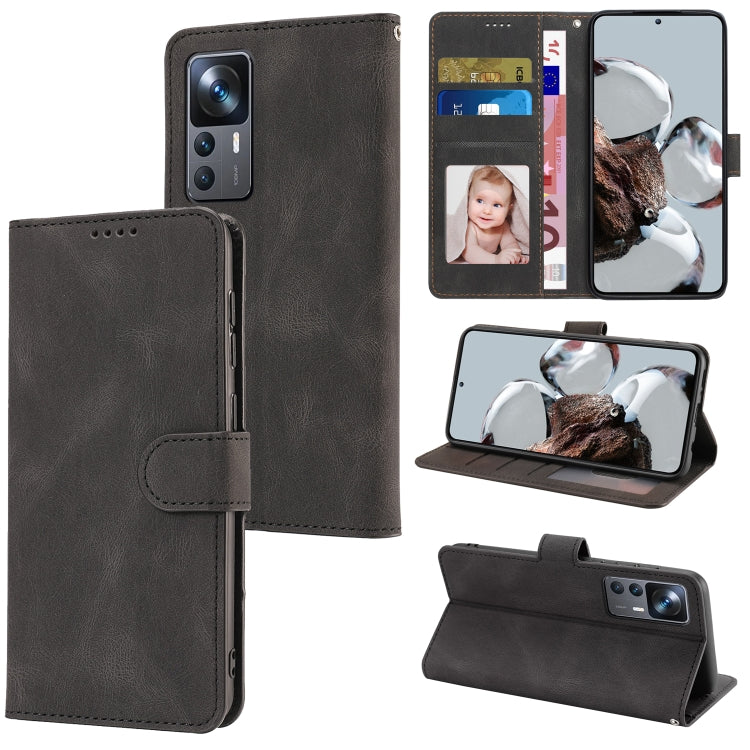 For Xiaomi 12T/12T Pro/Redmi K50 Ultra Fantasy Classic Skin-feel Calfskin Texture PU Phone Case