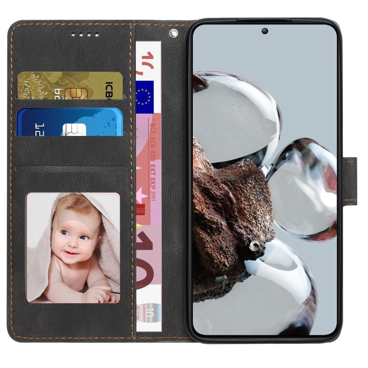 For Xiaomi 12T/12T Pro/Redmi K50 Ultra Fantasy Classic Skin-feel Calfskin Texture PU Phone Case