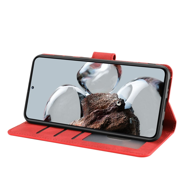 For Xiaomi 12T/12T Pro/Redmi K50 Ultra Fantasy Classic Skin-feel Calfskin Texture PU Phone Case