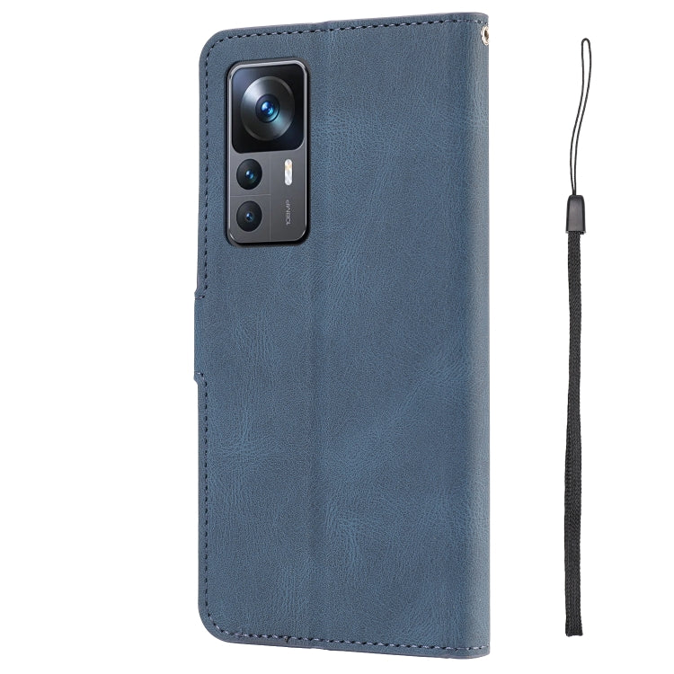 For Xiaomi 12T/12T Pro/Redmi K50 Ultra Fantasy Classic Skin-feel Calfskin Texture PU Phone Case