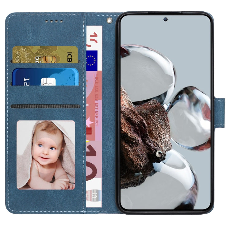 For Xiaomi 12T/12T Pro/Redmi K50 Ultra Fantasy Classic Skin-feel Calfskin Texture PU Phone Case