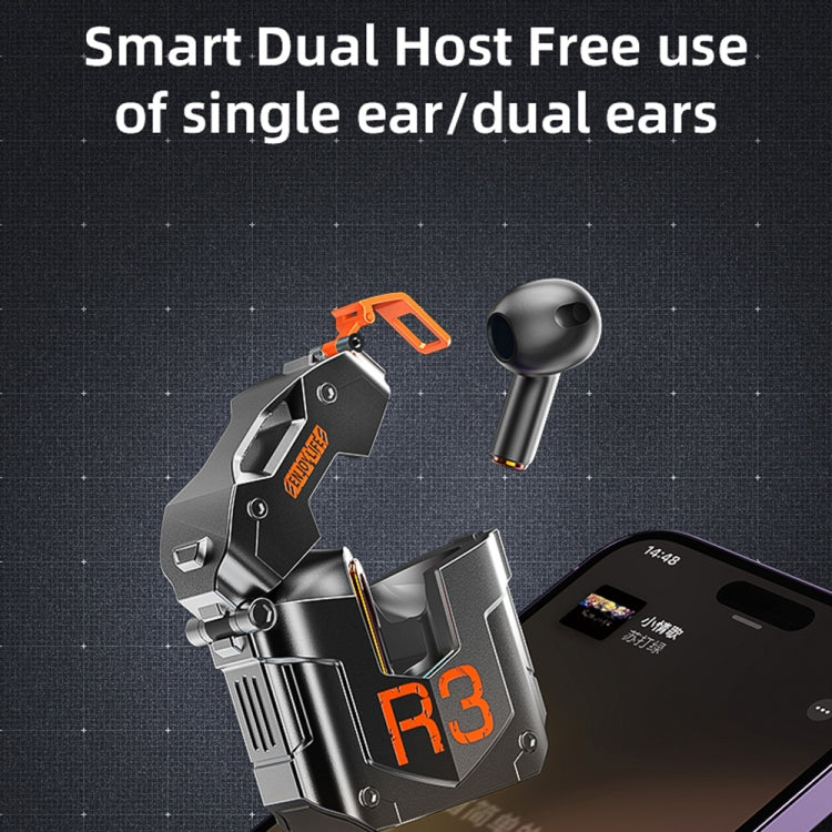 ROCK R3 Steampunk Mecha Wireless Bluetooth Earphone