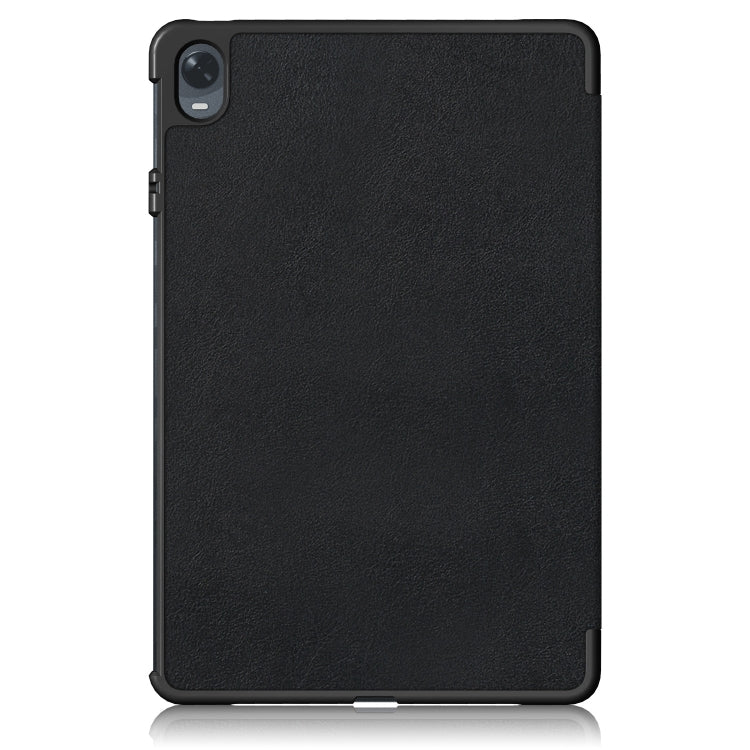 For OPPO Pad 11 inch 3-folding Magnetic Buckle Custer Texture Leather Tablet Case