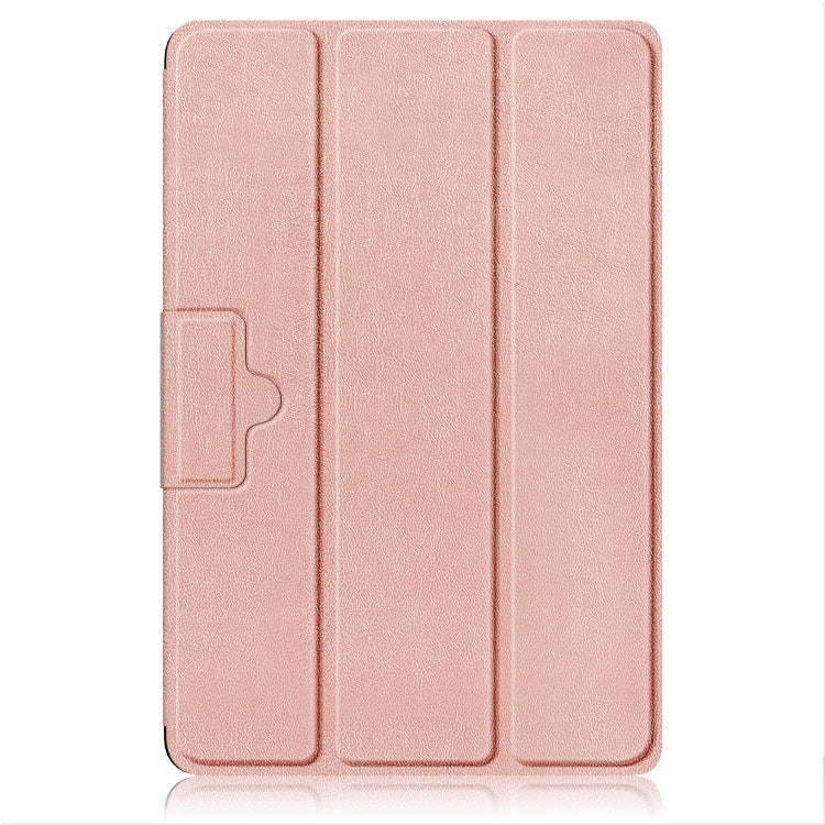 For OPPO Pad 11 inch 3-folding Magnetic Buckle Custer Texture Leather Tablet Case