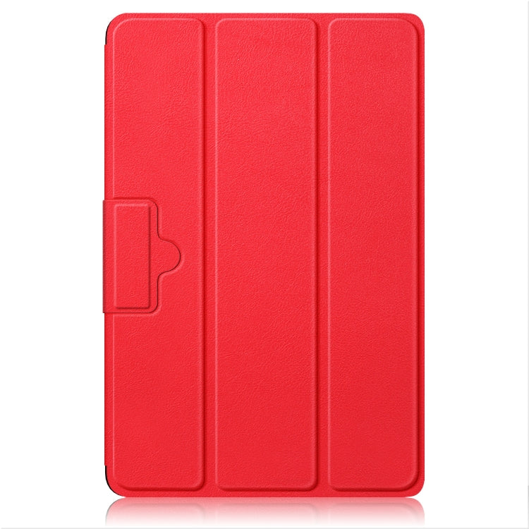 For OPPO Pad 11 inch 3-folding Magnetic Buckle Custer Texture Leather Tablet Case