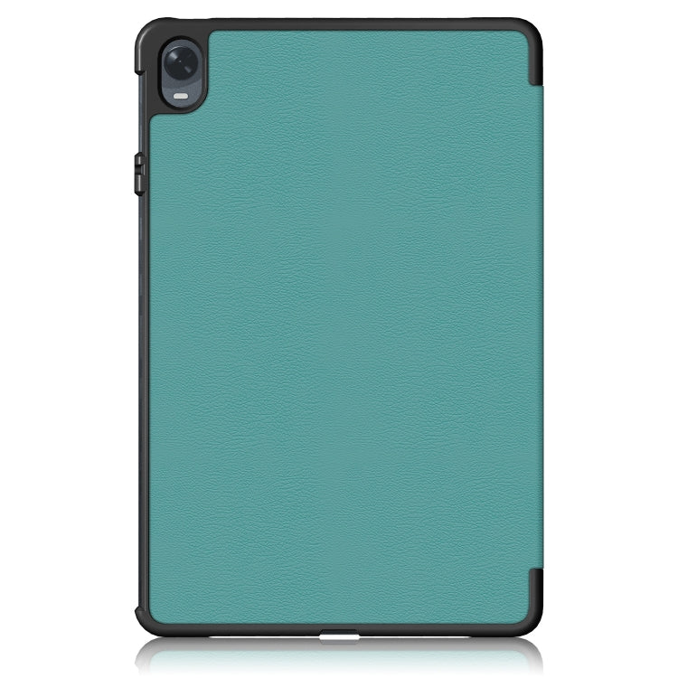 For OPPO Pad 11 inch 3-folding Magnetic Buckle Custer Texture Leather Tablet Case