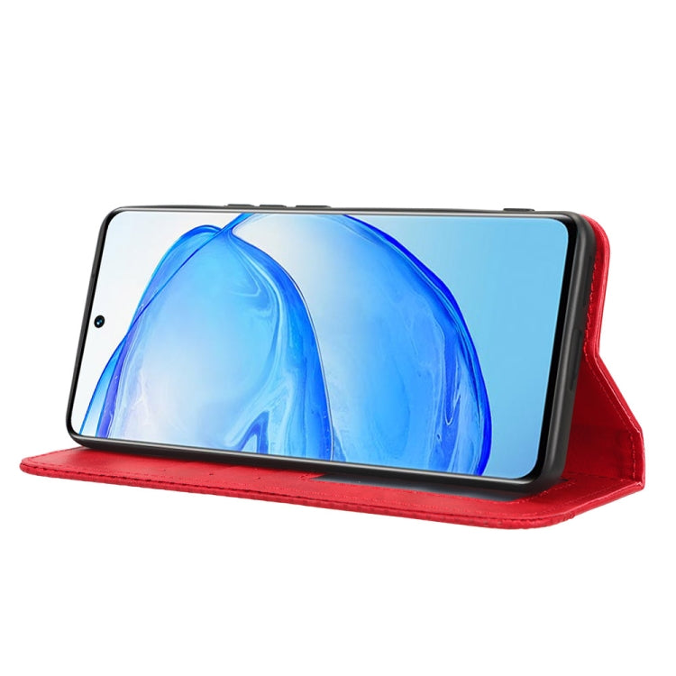 For vivo V25 Pro / S15 Pro Magnetic Buckle Retro Texture Leather Phone Case