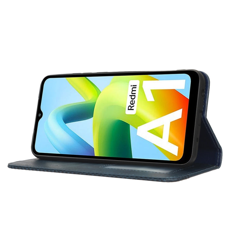 For Xiaomi Redmi A1 Magnetic Buckle Retro Texture Leather Phone Case
