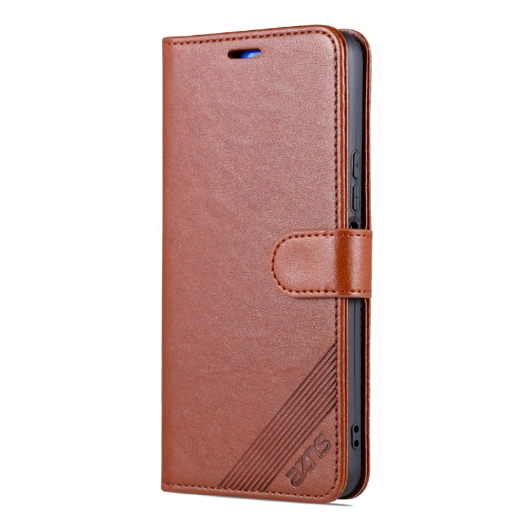 For vivo Y22/Y22s/Y35 4G AZNS Sheepskin Texture Flip Leather Phone Case