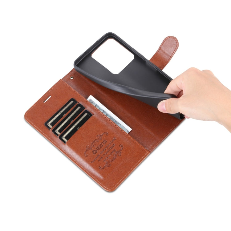 For vivo Y22/Y22s/Y35 4G AZNS Sheepskin Texture Flip Leather Phone Case