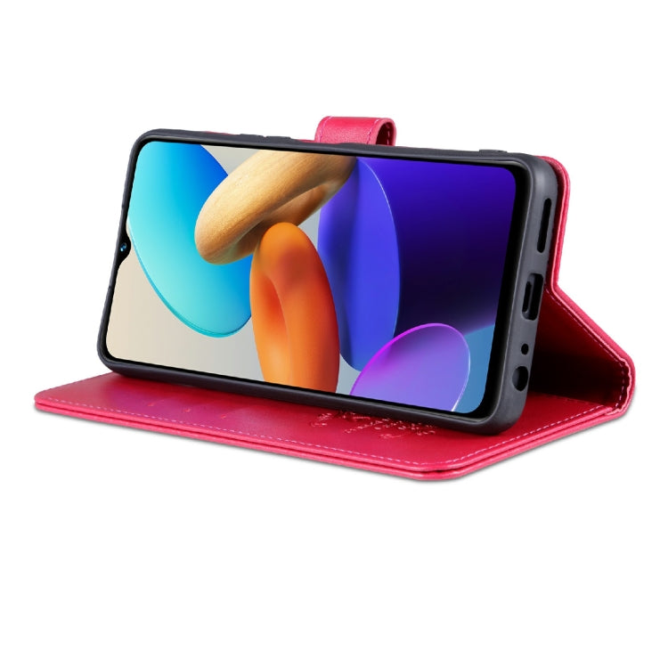 For vivo Y22/Y22s/Y35 4G AZNS Sheepskin Texture Flip Leather Phone Case