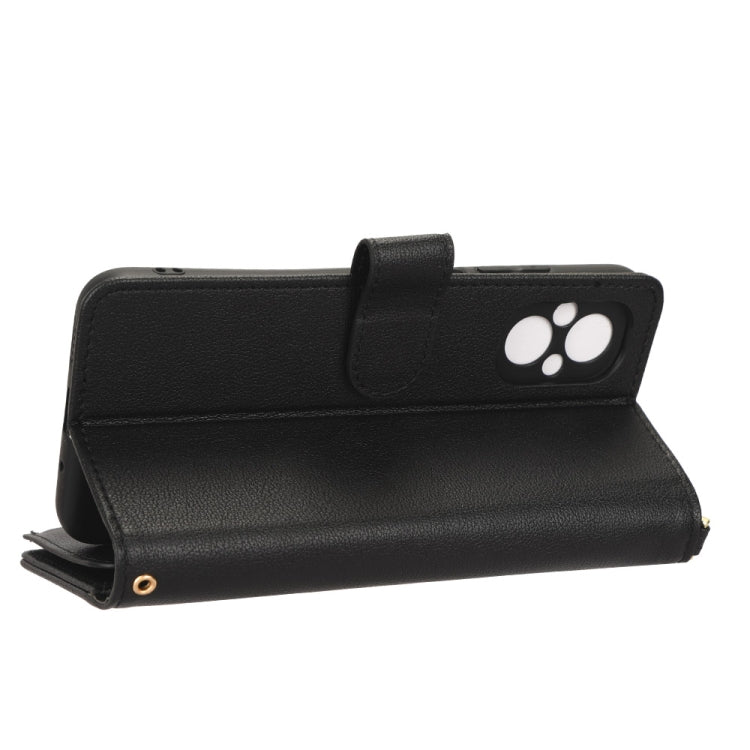 For Xiaomi Poco M5 Litchi Texture Zipper Leather Phone Case