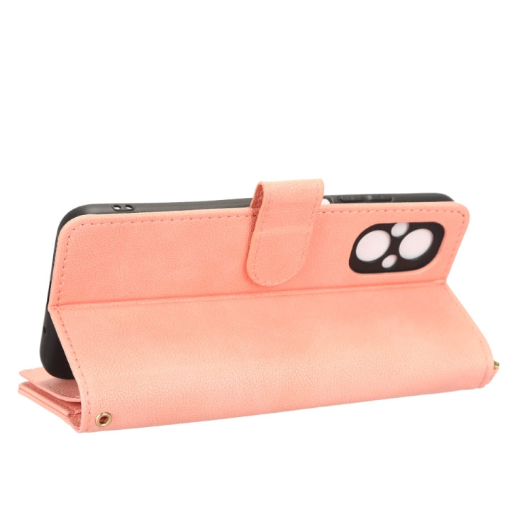 For Xiaomi Poco M5 Litchi Texture Zipper Leather Phone Case