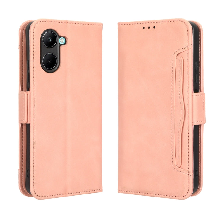 For Realme C33 4G Skin Feel Calf Texture Card Slots Leather Phone Case