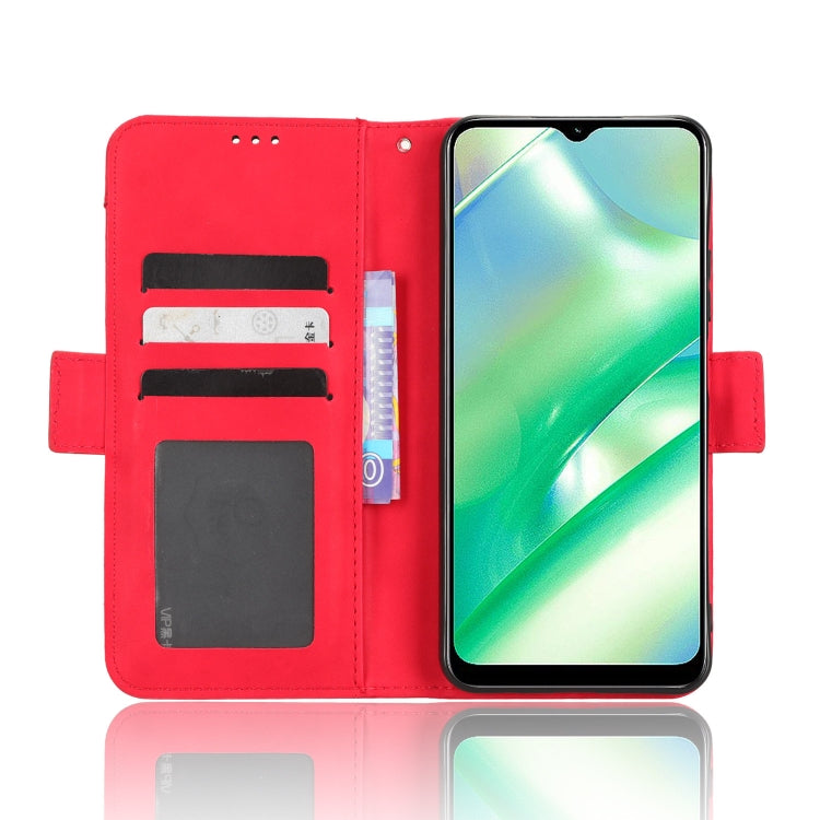 For Realme C33 4G Skin Feel Calf Texture Card Slots Leather Phone Case