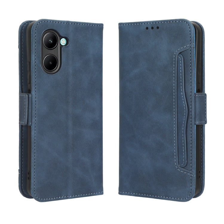 For Realme C33 4G Skin Feel Calf Texture Card Slots Leather Phone Case