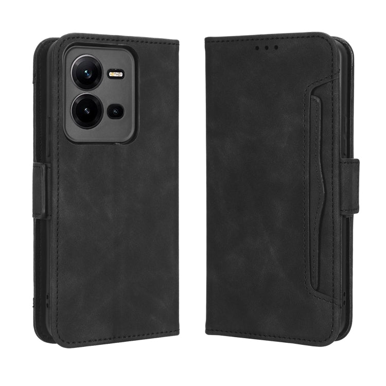 For vivo V25 5G / X80 Lite Skin Feel Calf Texture Card Slots Leather Phone Case