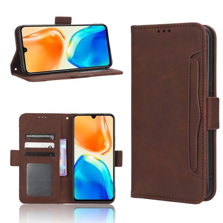 For vivo V25 5G / X80 Lite Skin Feel Calf Texture Card Slots Leather Phone Case
