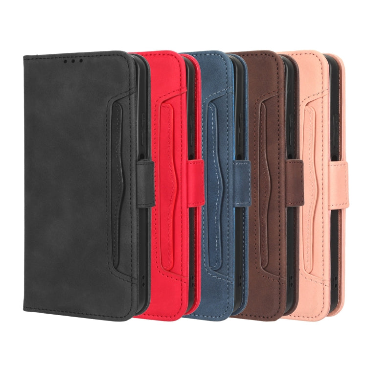 For vivo V25 5G / X80 Lite Skin Feel Calf Texture Card Slots Leather Phone Case