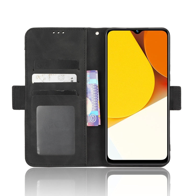 For vivo Y35 4G / Y22s 4G / Y22 4G 2022 Skin Feel Calf Texture Card Slots Leather Phone Case