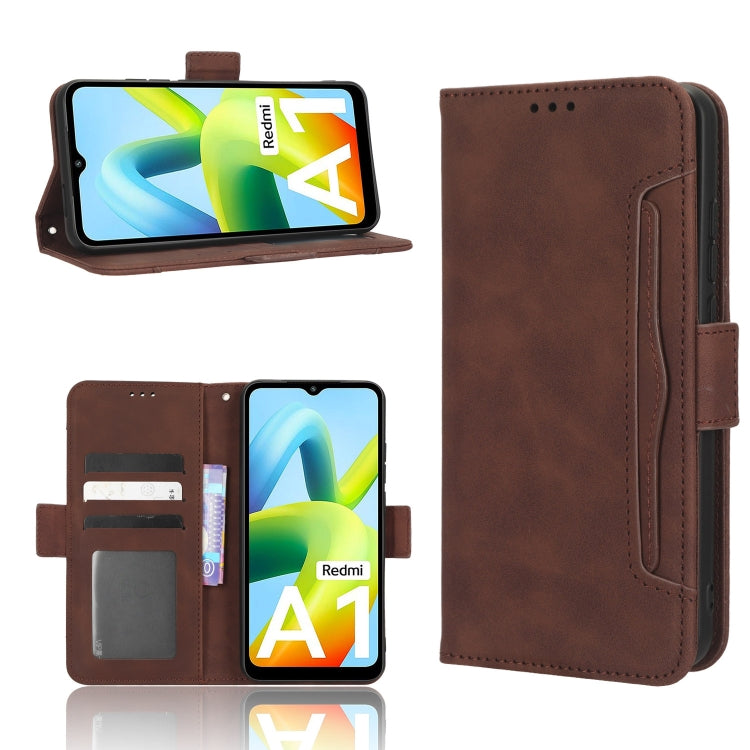 For Xiaomi Redmi A1 Skin Feel Calf Texture Card Slots Leather Phone Case